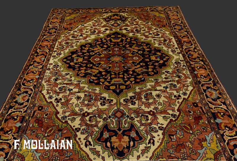 Antique Persian Classic Mishan Medallion Rug n °:97371977